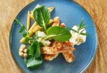 Kipnuggets met bloemkool en aardappelpartjes