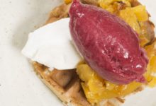 Boekweitwafel met ananas
