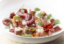 Inktvis met chili en basilicum