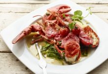 Kreeft met gekonfijte tomaten en basilicum