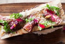Mergpijp met gerookte Holstein en truffelmayonaise