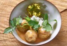 Mofongo (Panamese gehaktballetjes met bakbanaan)