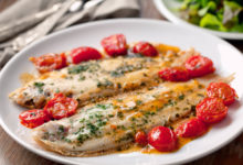 Noordzeetong Meunière met puree en warme groentjes