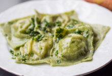 Ravioli met spinazie en ricotta