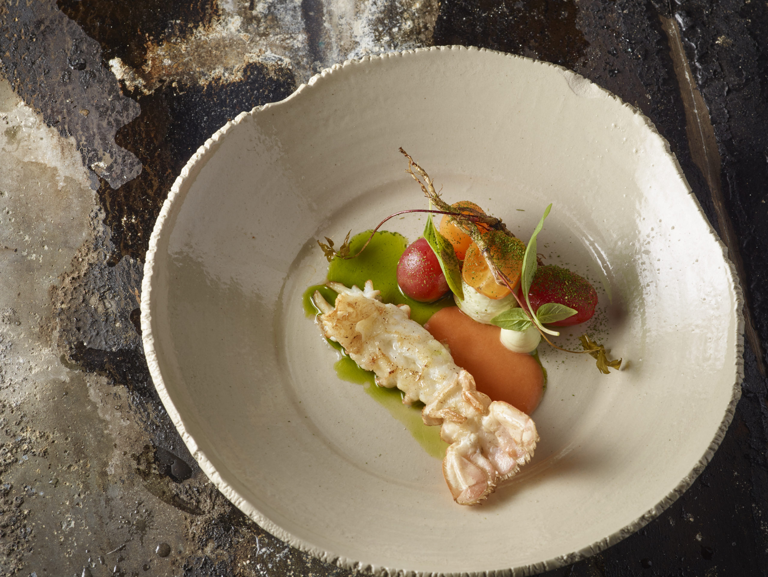 Gebakken langoustine