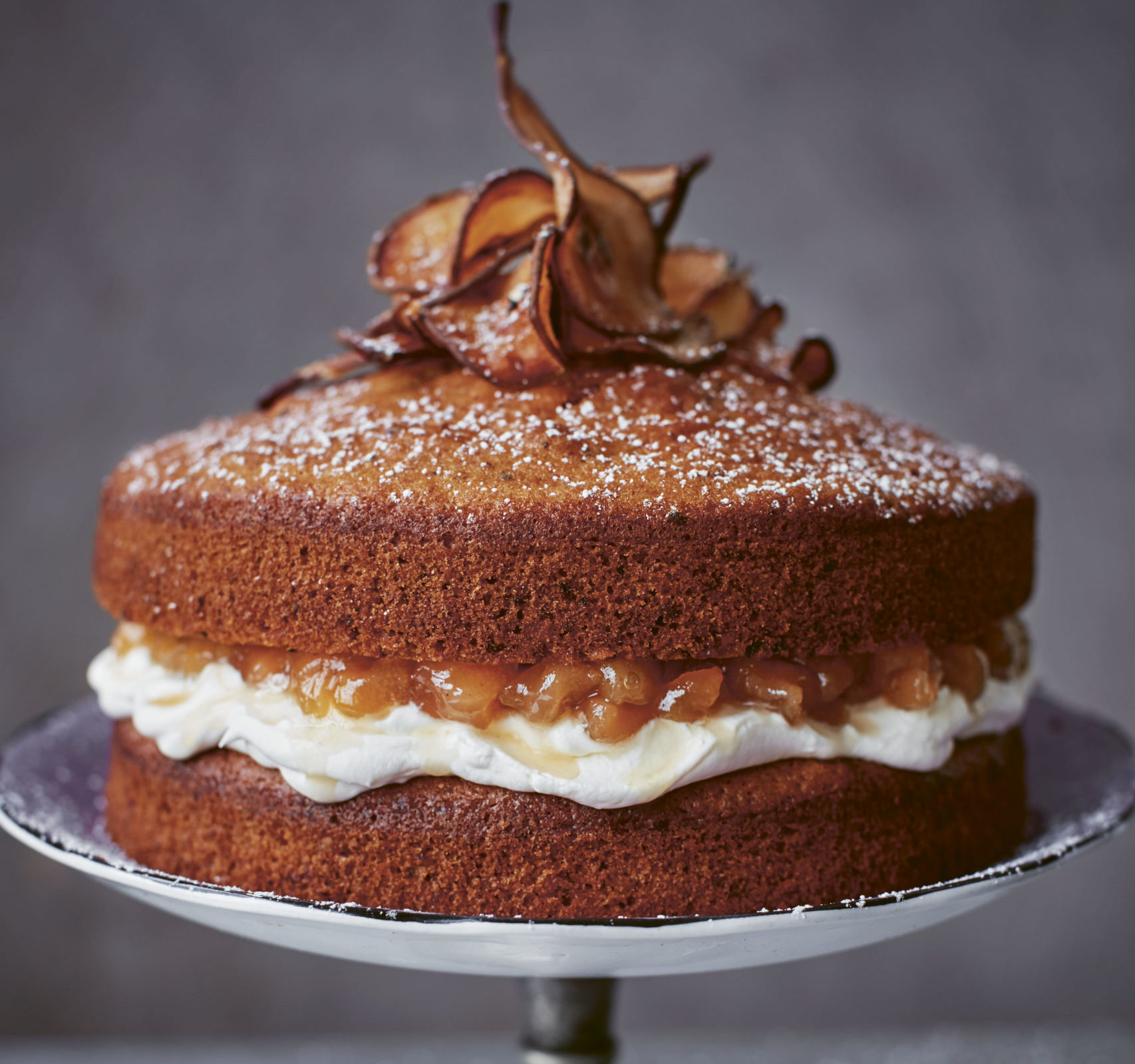Nusskuchen met peren