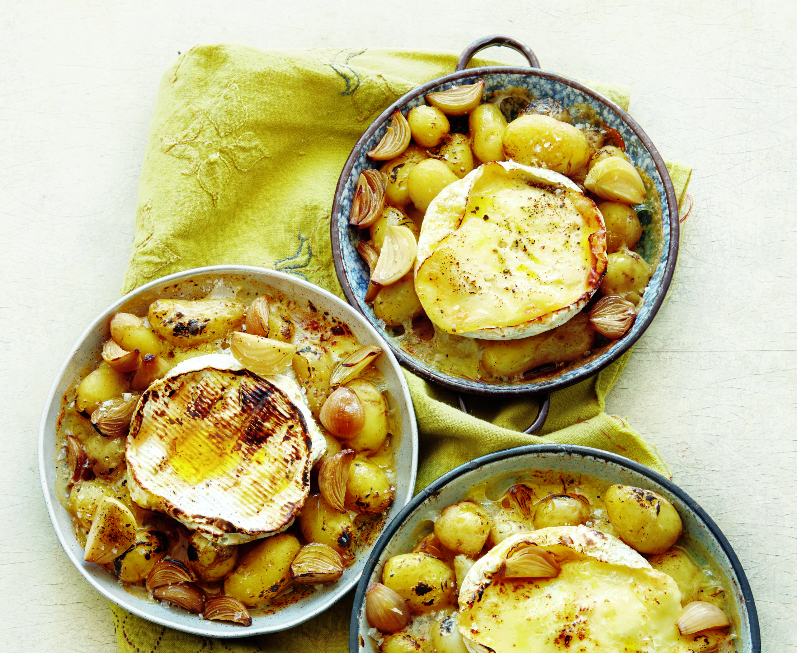 Camembert-aardappeltjes