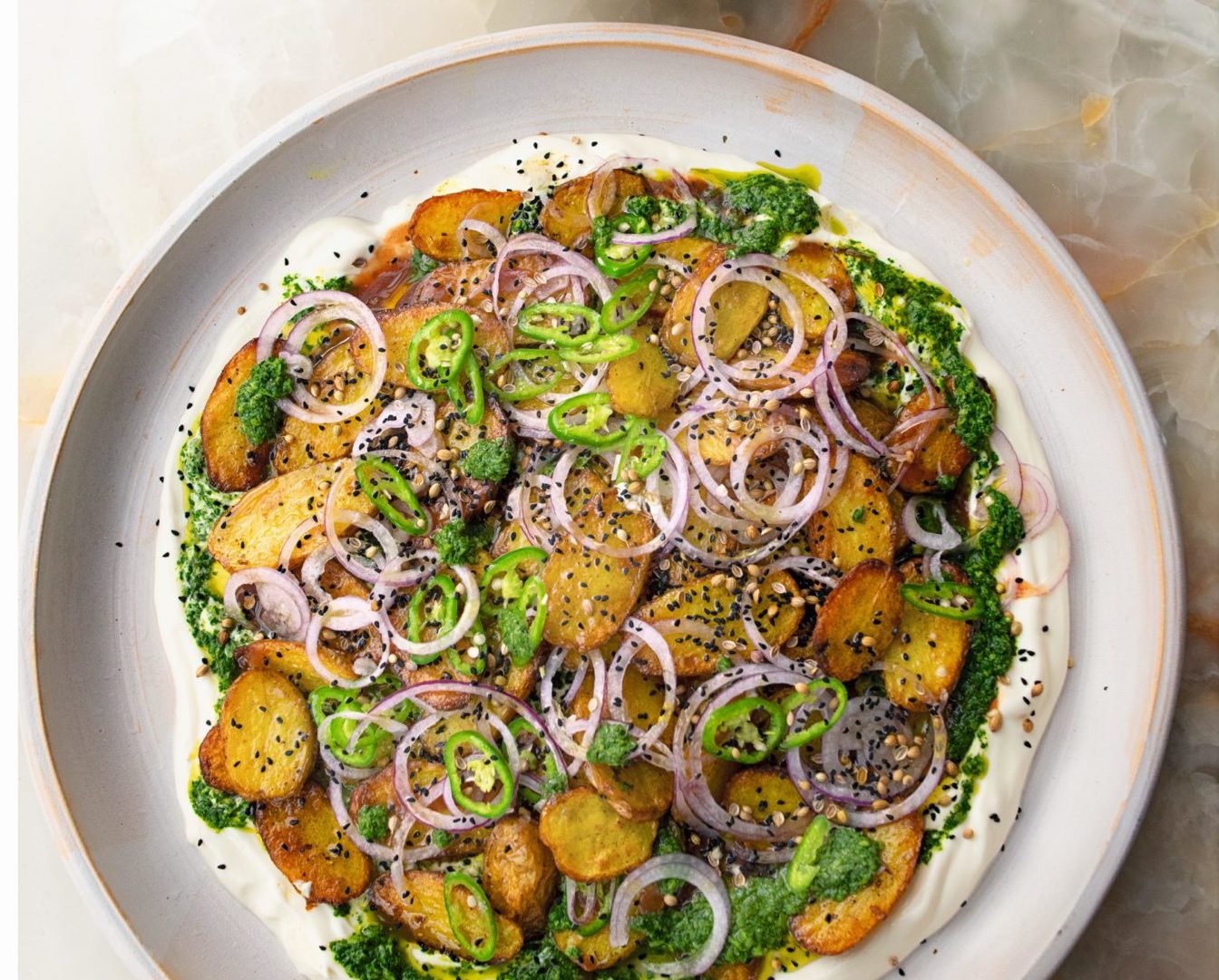 Aardappels met chaat masala