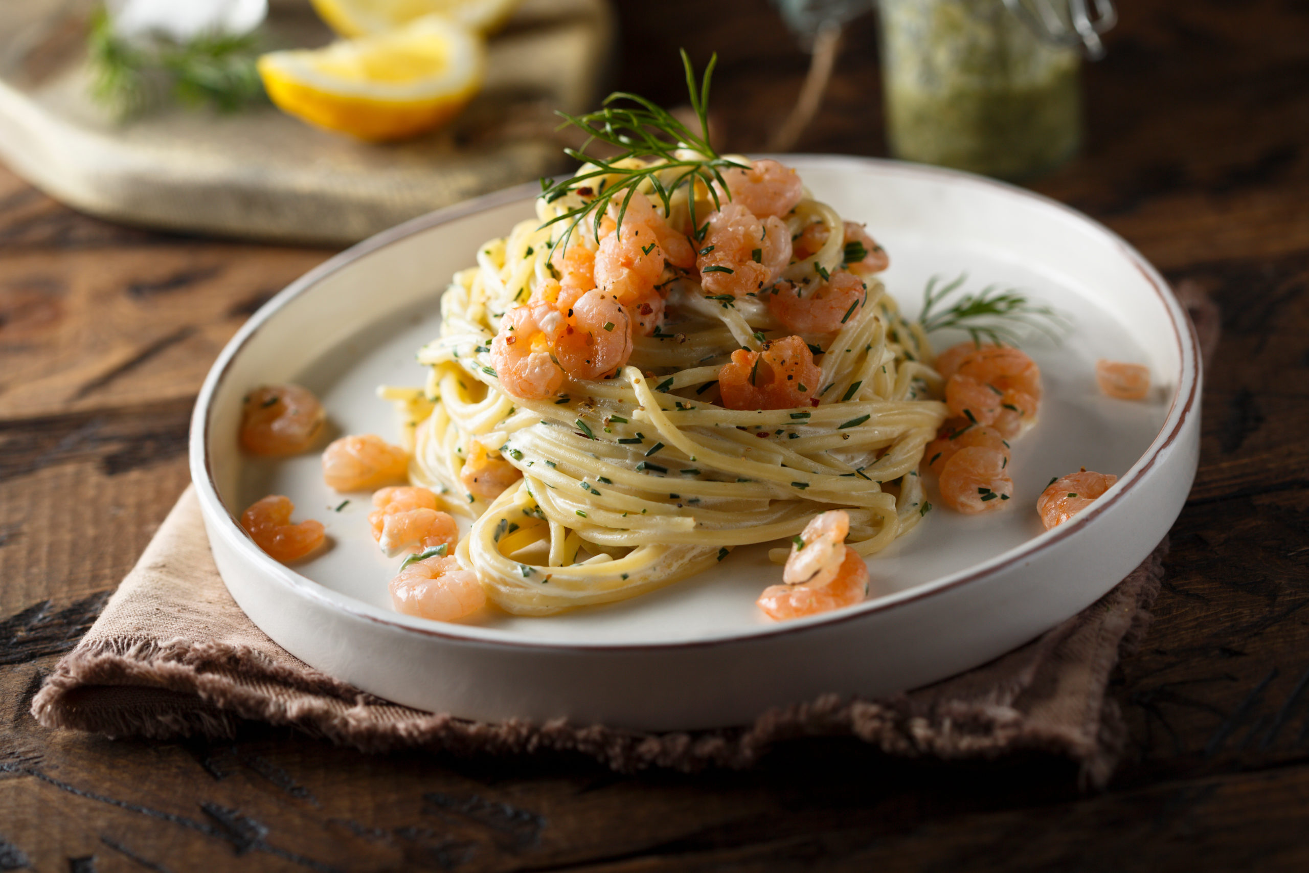 Pasta garnalen