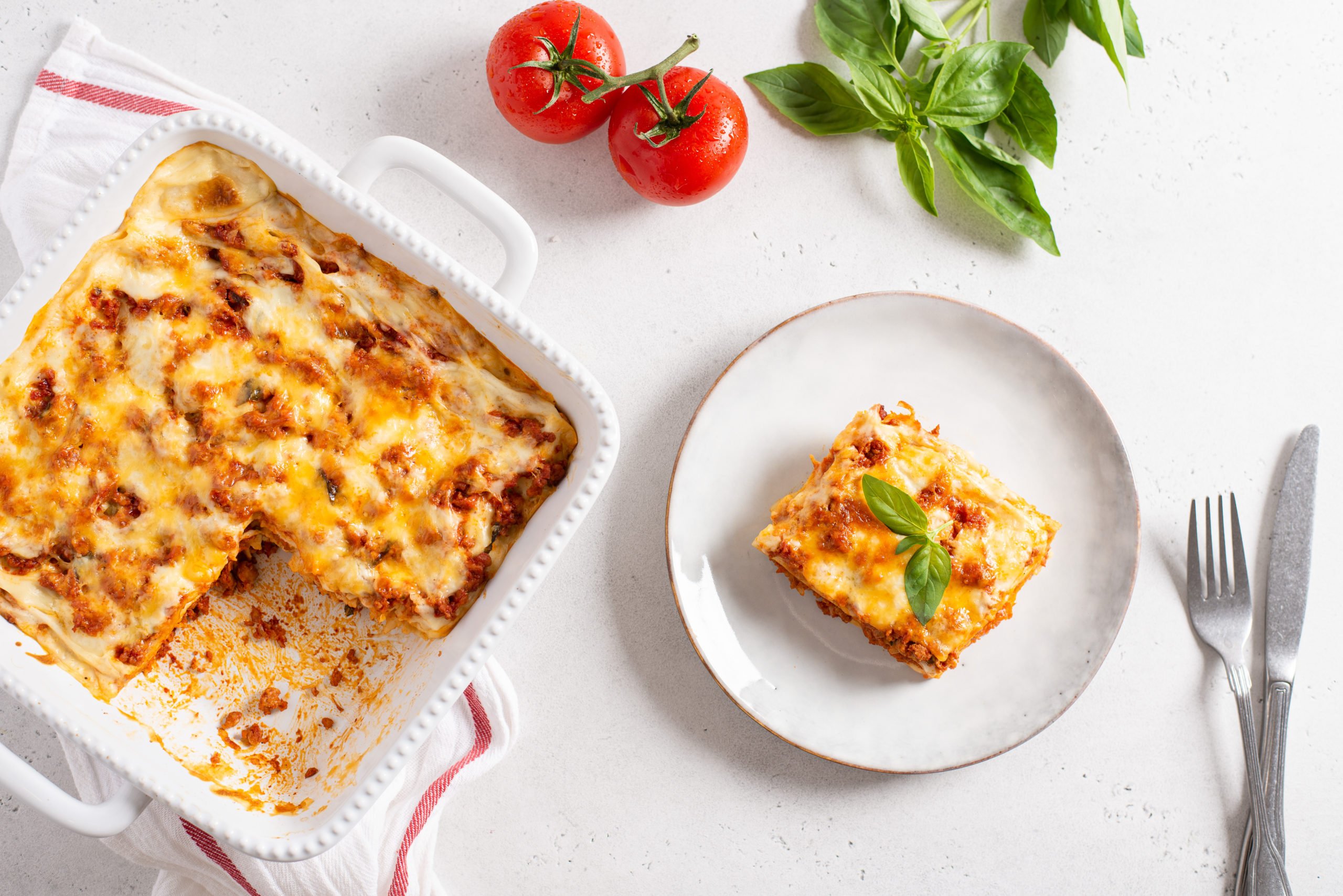 Knoflookbroodlasagne