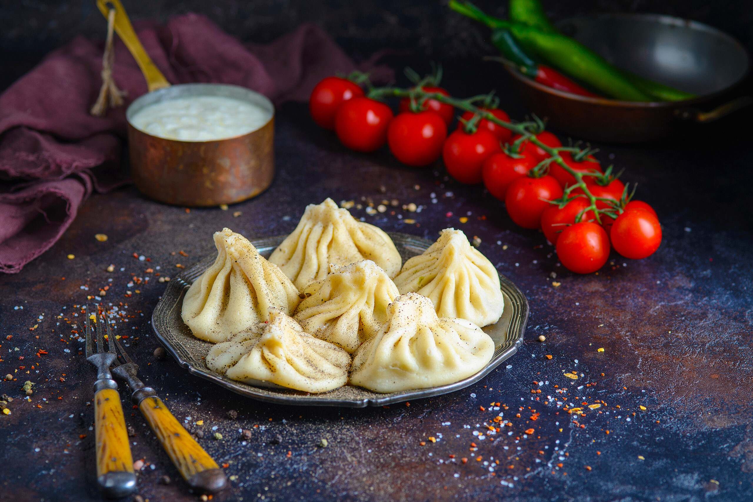 De keuken van Georgië