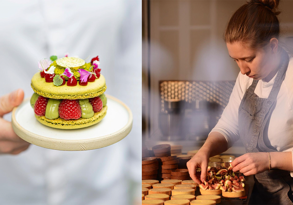 Sarah Renson over macarons