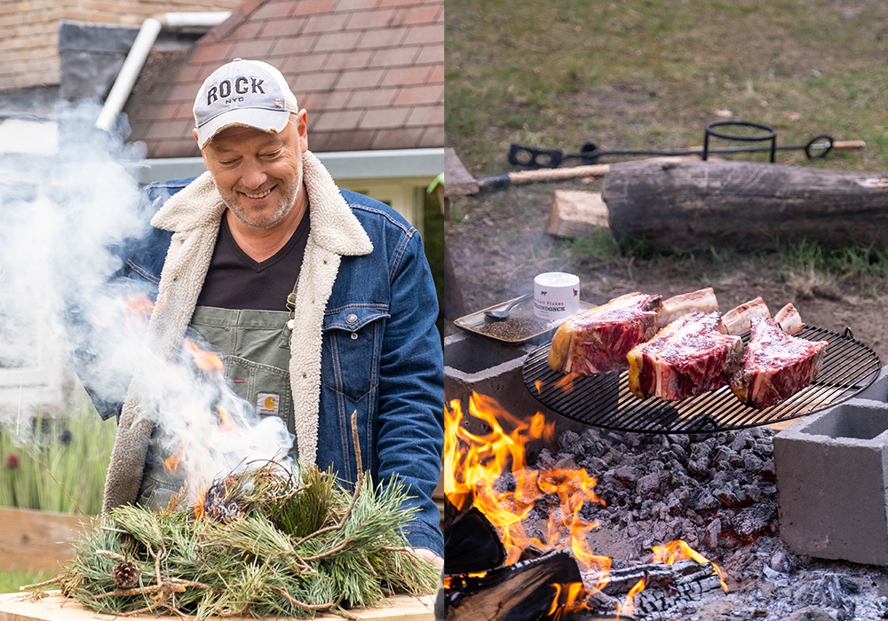 koken op vuur
