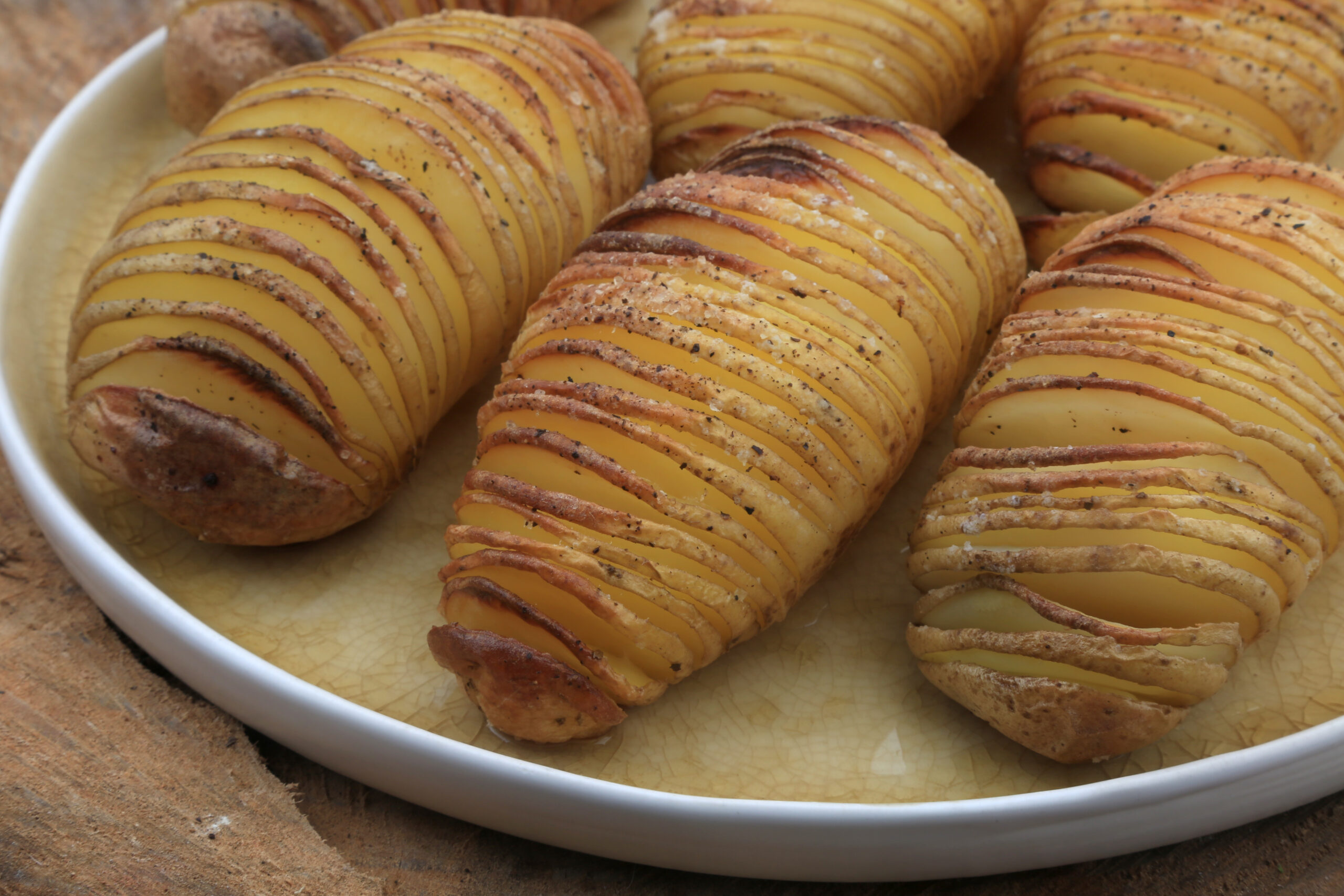Hasselbackaardappelen