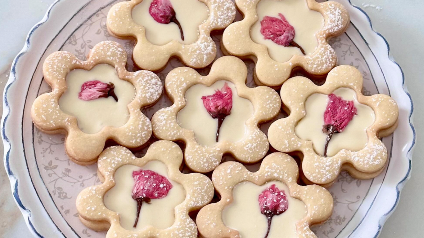 Japanse kersenbloesemkoekjes