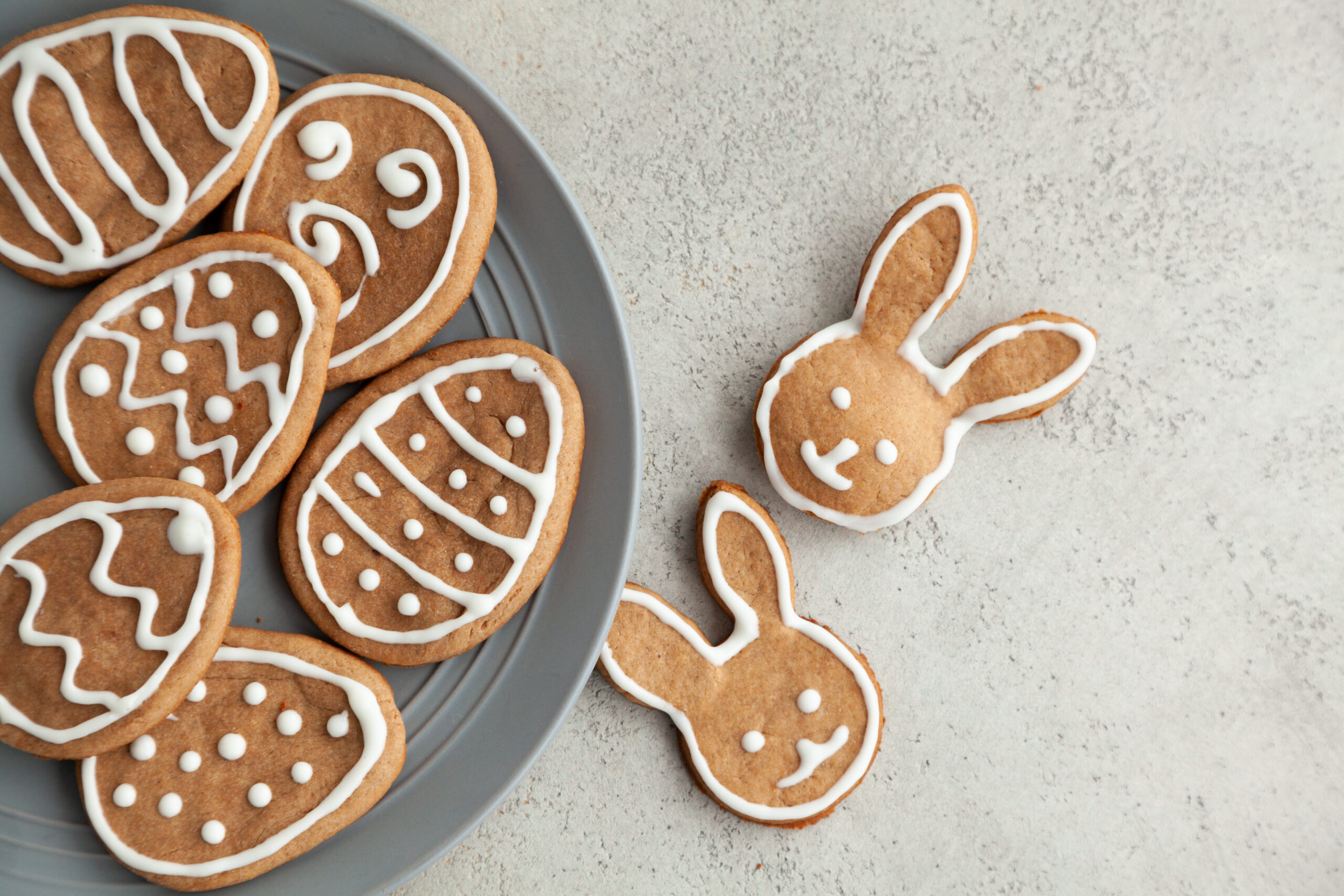 versierde paaskoekjes dessert