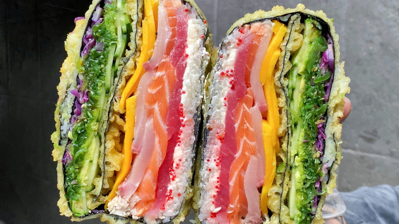 rainbow sushi crunch wrap
