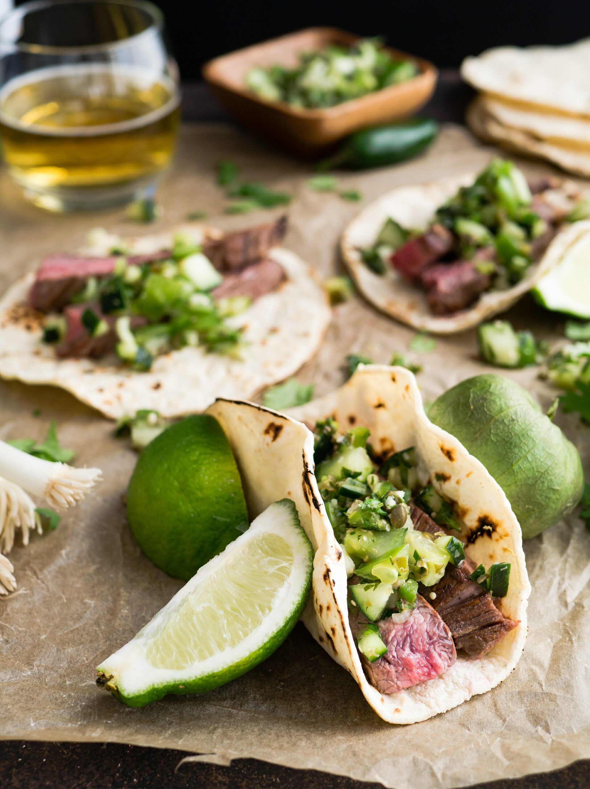 taco's met biefstuk