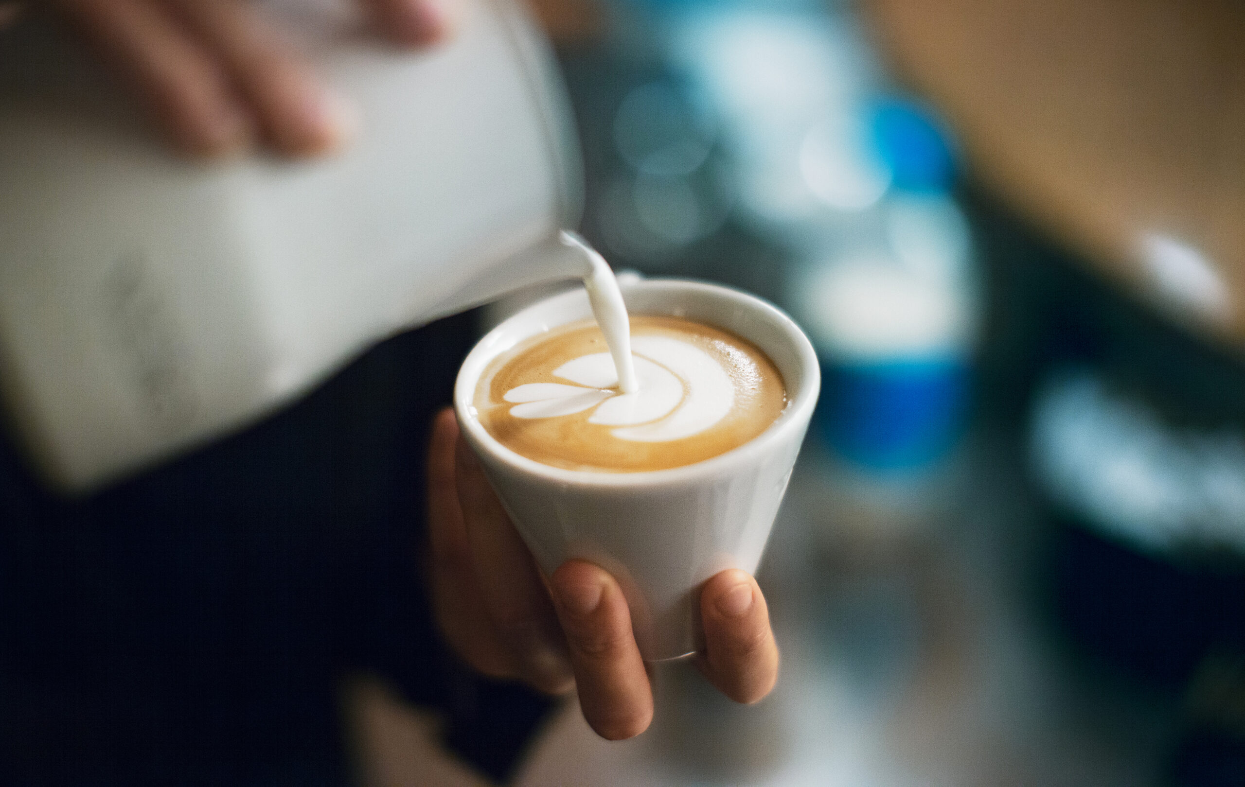 plantaardige melk cappuccino